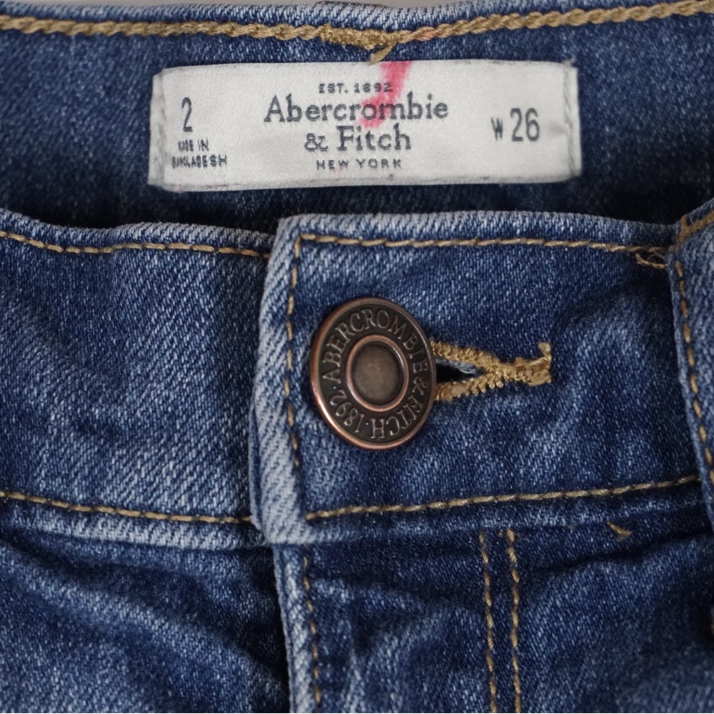 Abercrombie & Fitch Distressed Jean Shorts - Picture 2 of 4
